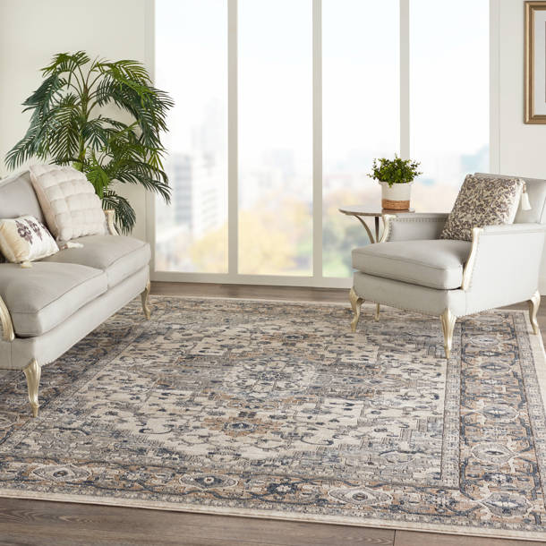 Lark Manor Jurado Oriental Beige/Gray Area Rug & Reviews Wayfair